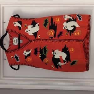 Vintage Halloween Sweater Vest Medium Halloween Costume Fall Sweater